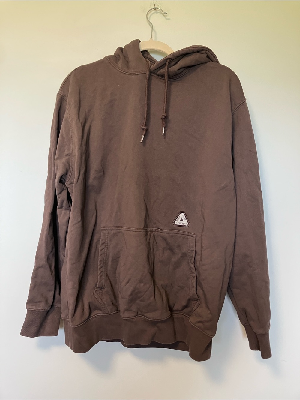 Palace Sofar Hood Men's Brown Pullover Hoodie with Front Pocket